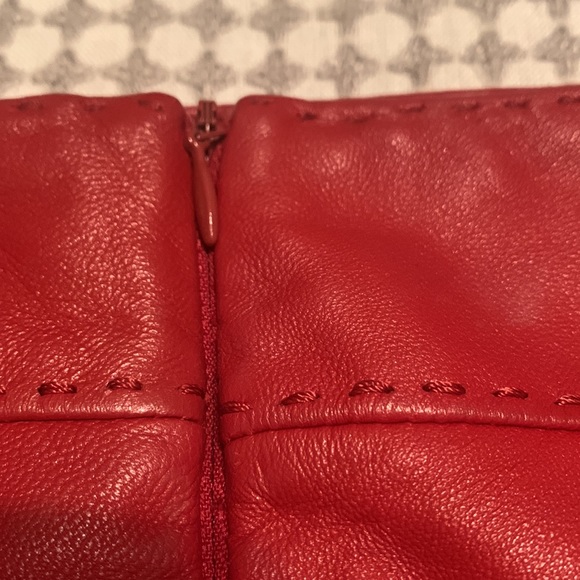 Siena Studio VTG Red Leather Skirt 16 - Picture 5 of 10